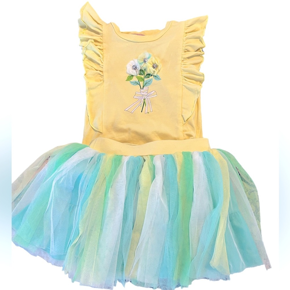 4T top and skirt Easter Spring